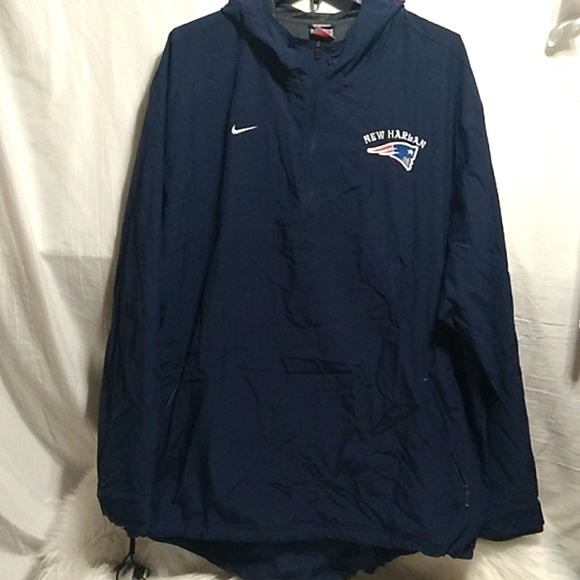 SALE!Nike Half Zip Pullover Vintage Hoodie Windbreaker New Harlan Patriots (X-62